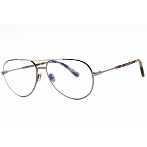 NWT Tom Ford FT5829-B Gunmetal Aviator 57mm Eyeglasses